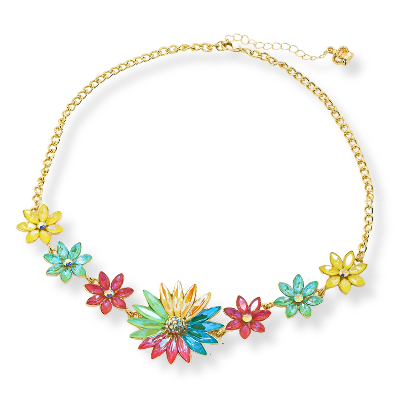 Sparkling Flowers Necklace