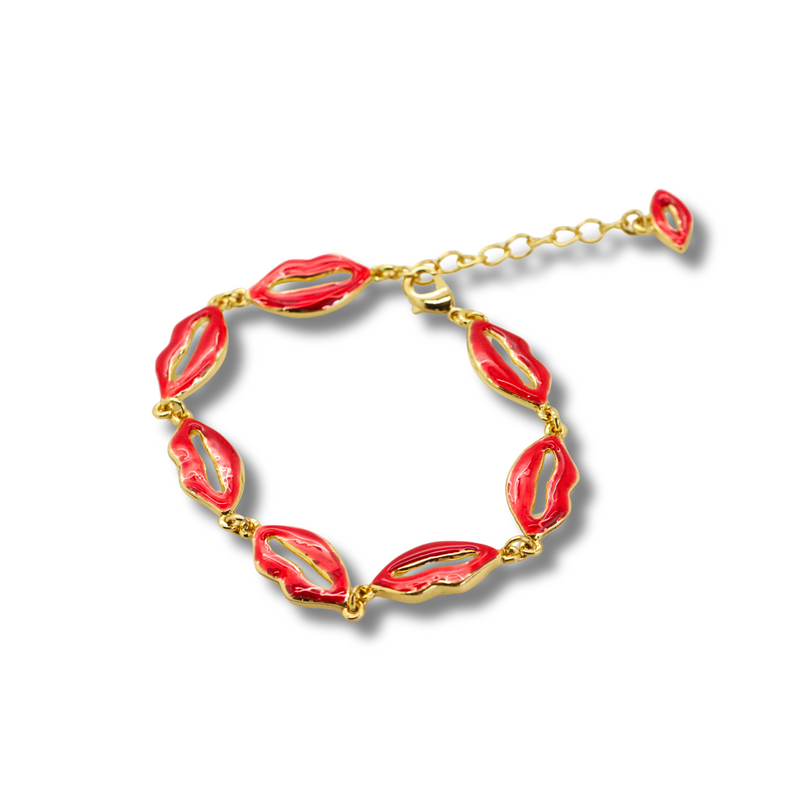 Enamel Multi Lips Bracelet