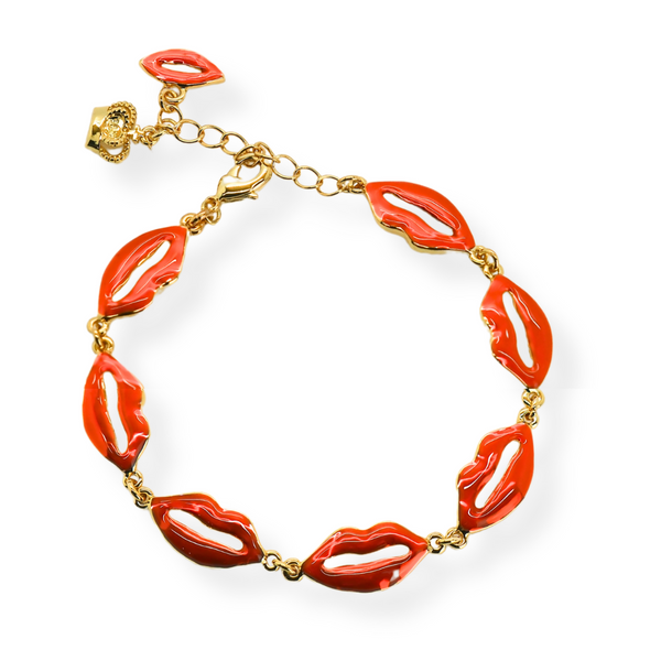 Enamel Multi Lips Bracelet