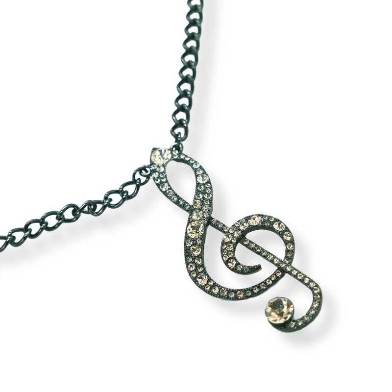 Triple Music Note Necklace