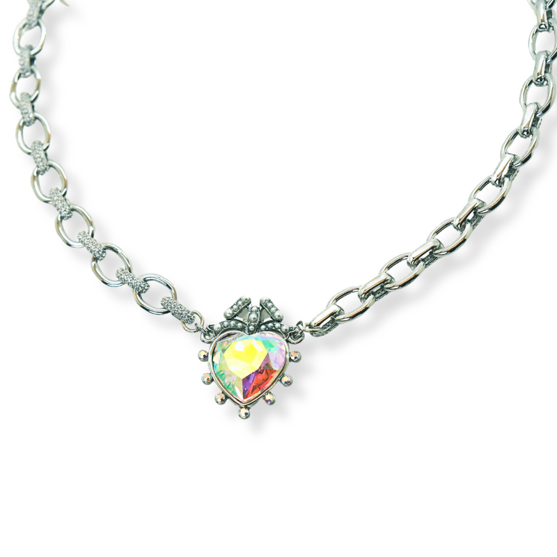 Chain Link Heart Necklace