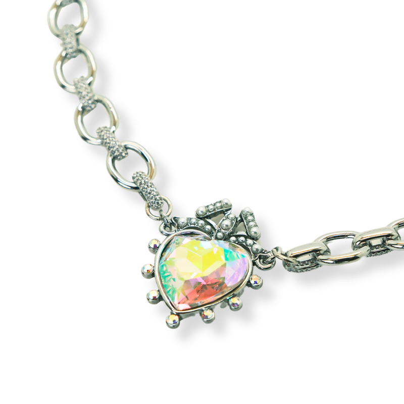 Chain Link Heart Necklace