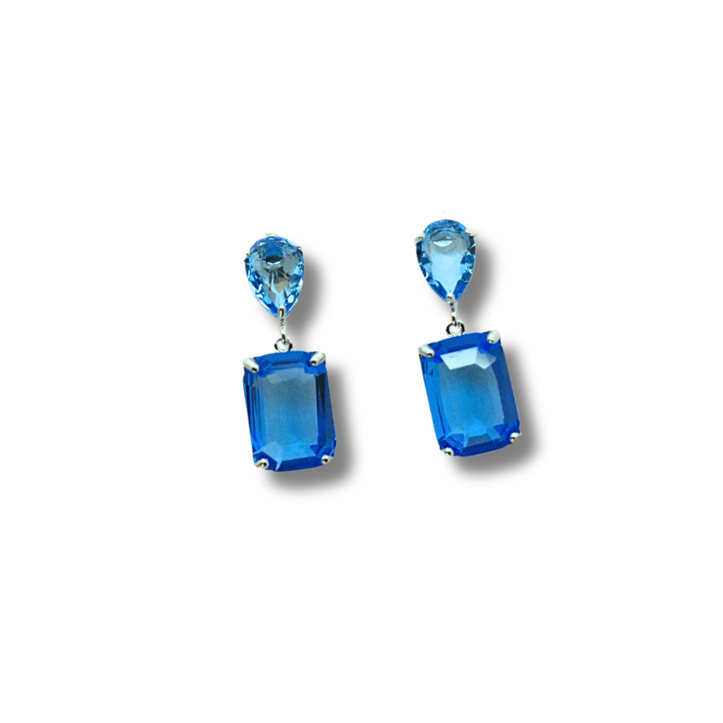 Crystal Cube Earrings