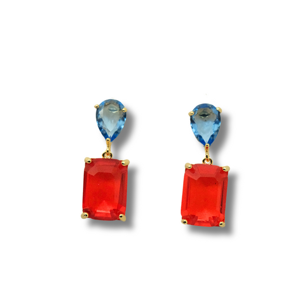 Crystal Cube Earrings