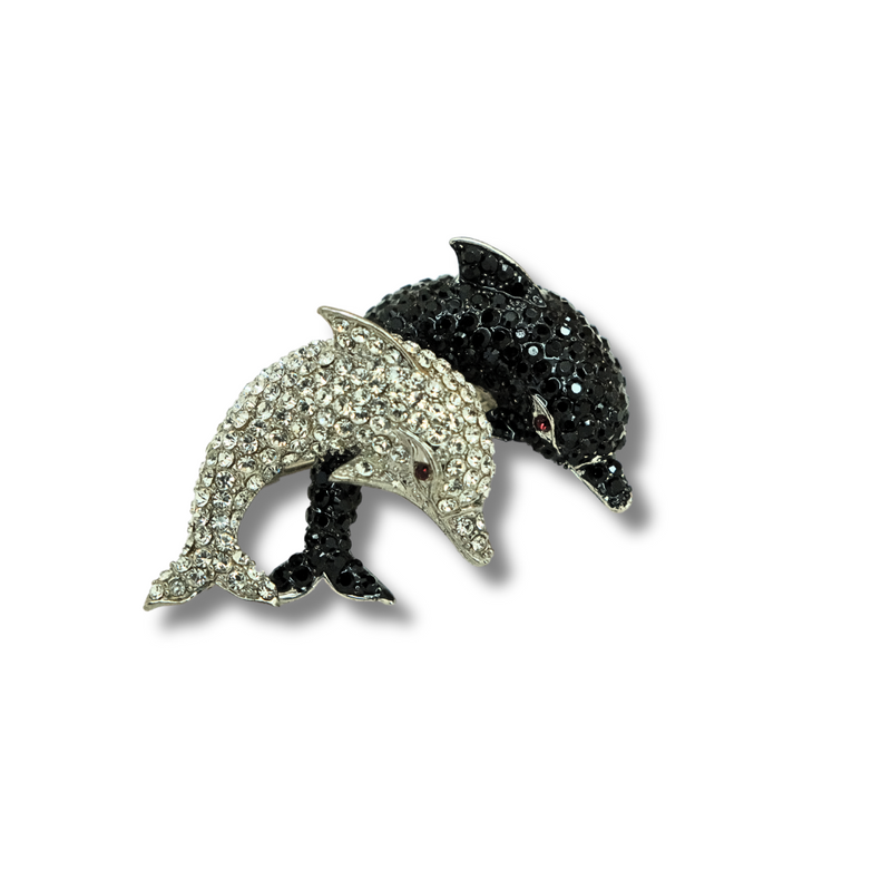 Dancing Dolphins Brooch