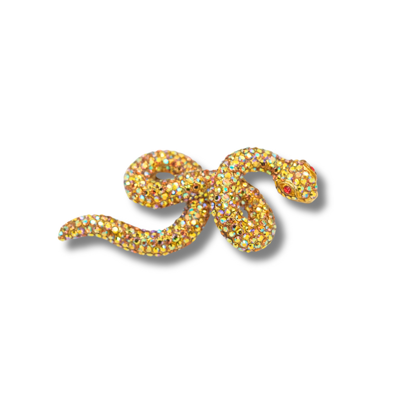 Coiled Snake Brooch