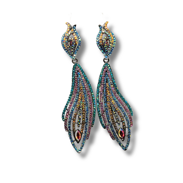 Peacock Feather Earrings