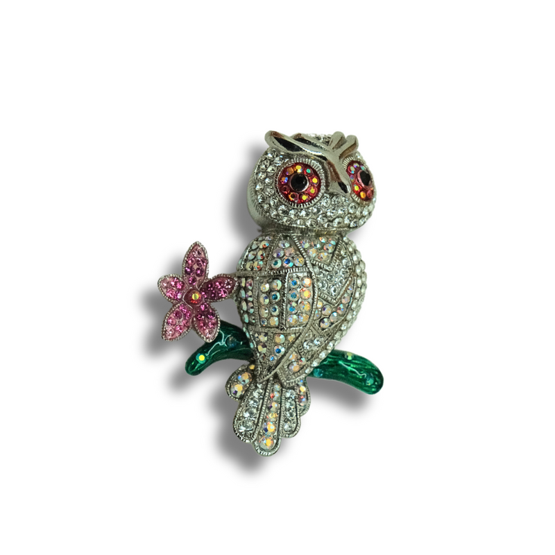 Wide Eyed Owl Brooch