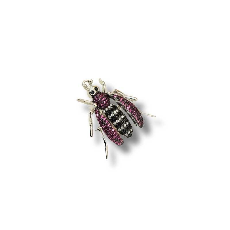 Crystal Insect Clutch Pin