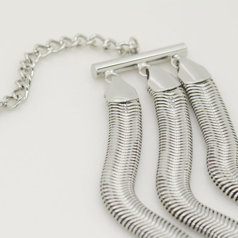 Triple Snake Chain Necklace