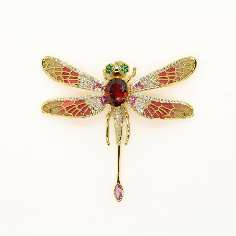 Small Graceful Dragonfly Brooch