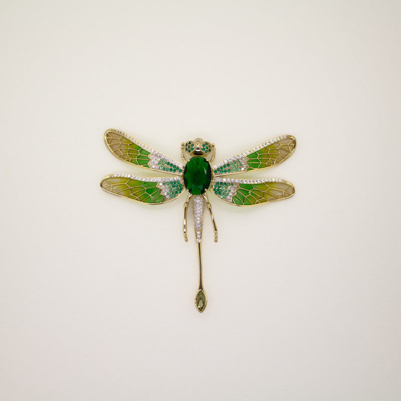 Graceful Dragonfly Brooch