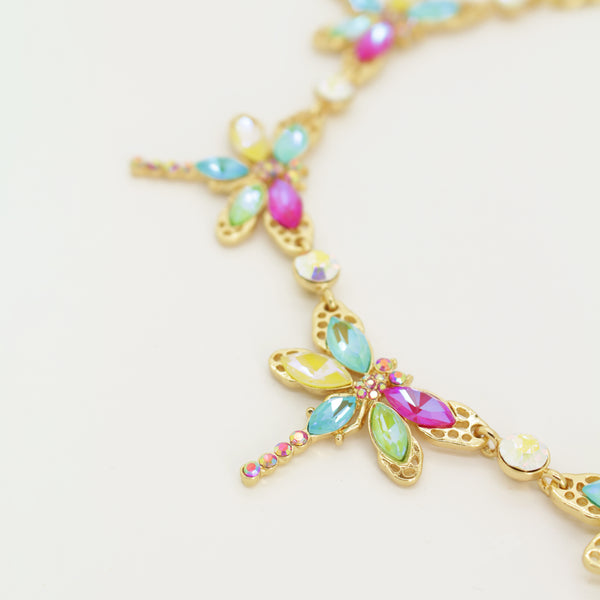 Delicate Dragonflies Necklace