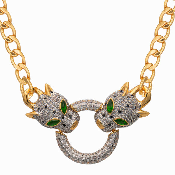 Cartier panther deals head necklace